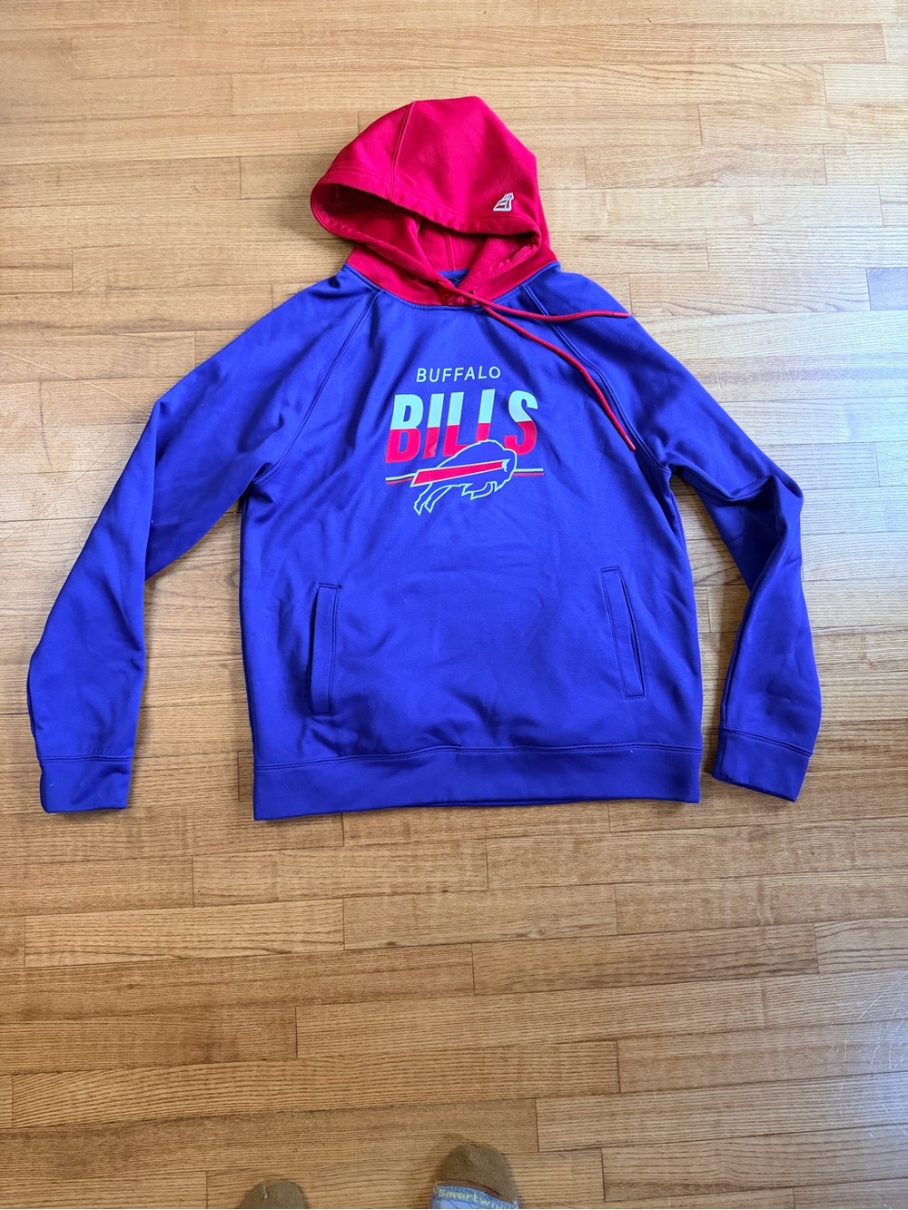 New Era Buffalo Bills NFL Football Pullover Hoodie Red Hood - Mens M/Women's L